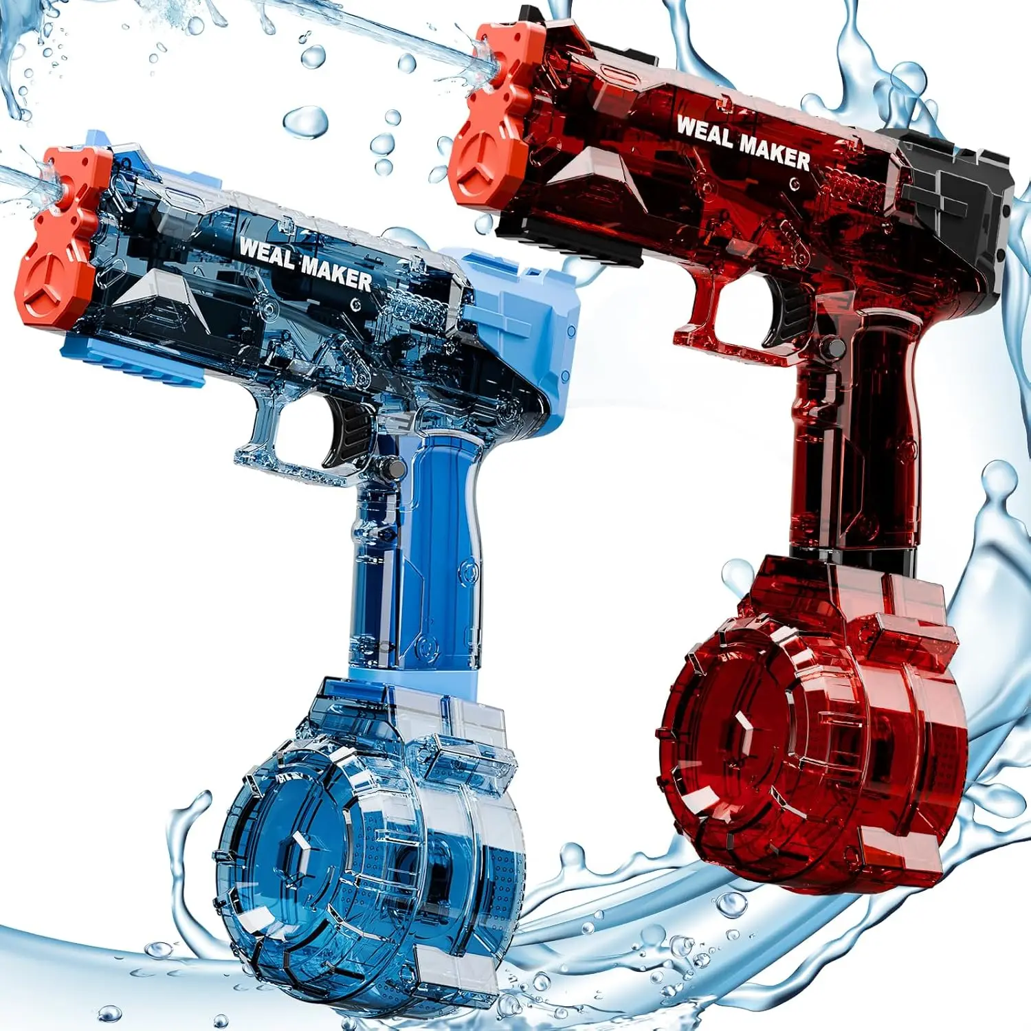 

Electric Water Pistol, 400 Rounds, Auto Squirt Gun, IP67 Waterproof, Summer Pool Toy for Kids & Adults