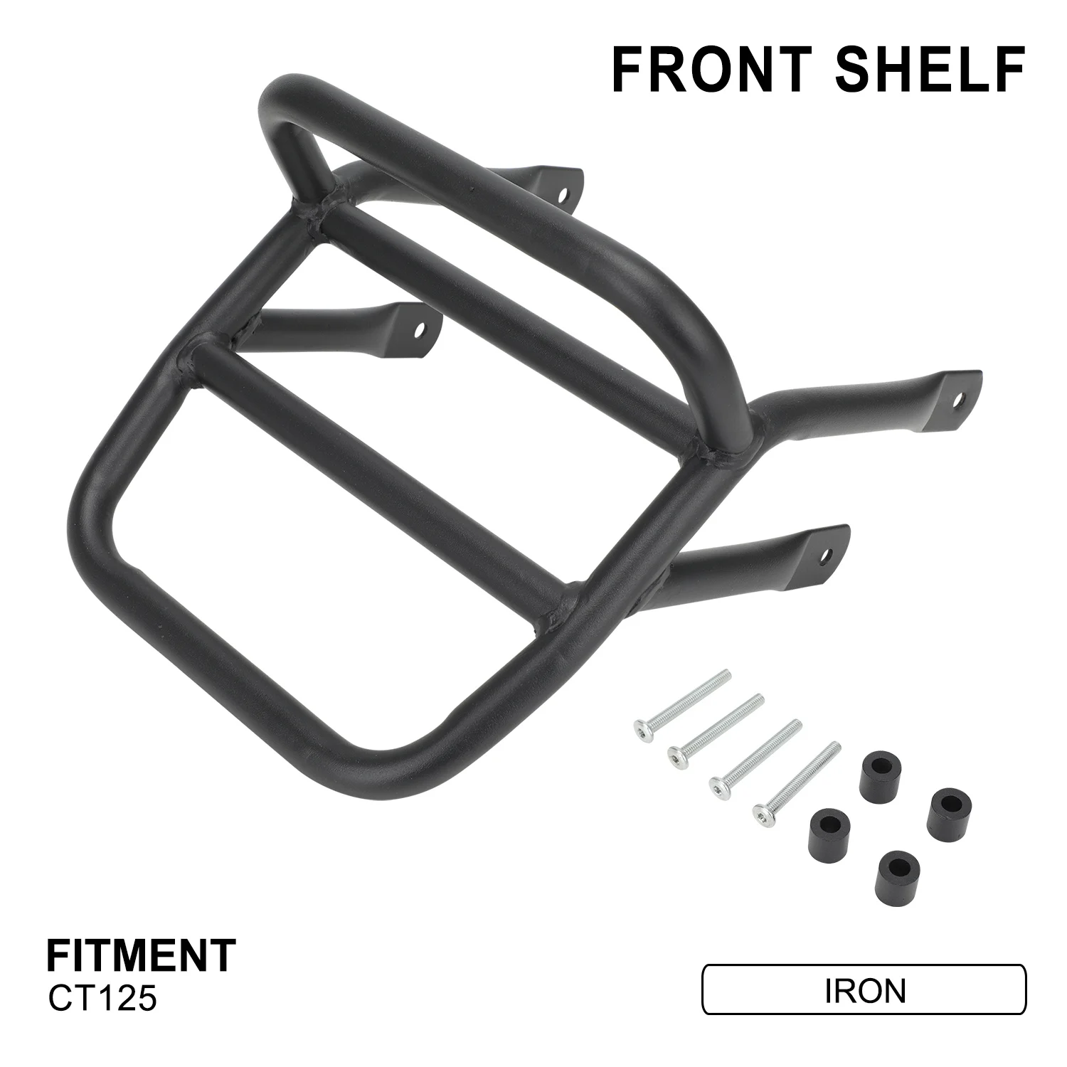 

Motorcycle Front Luggage Rack Holder Bracket Accessories For HONDA CT125 Hunter Cub Trail 125 Black Suitcase Carrier