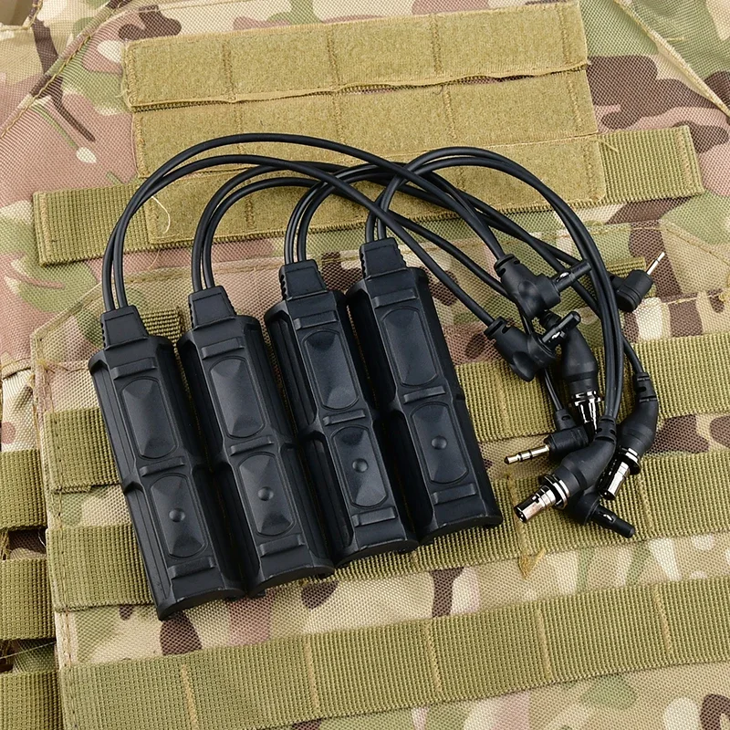 

Airsoft Accessoriesch WADSN Remote Dual Pressure Switch SF plug 2.5mm For PEQ DBAL NGAL M300 M600 Tactical Flashlight Hunting