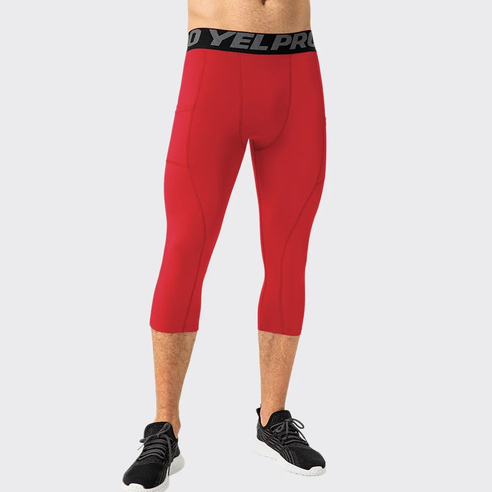Men Compression Leggings Sportswear Men Elastic Trousers Gym Tights Fitness Tracksuits Running Training Skinny Pants Gym Clothes