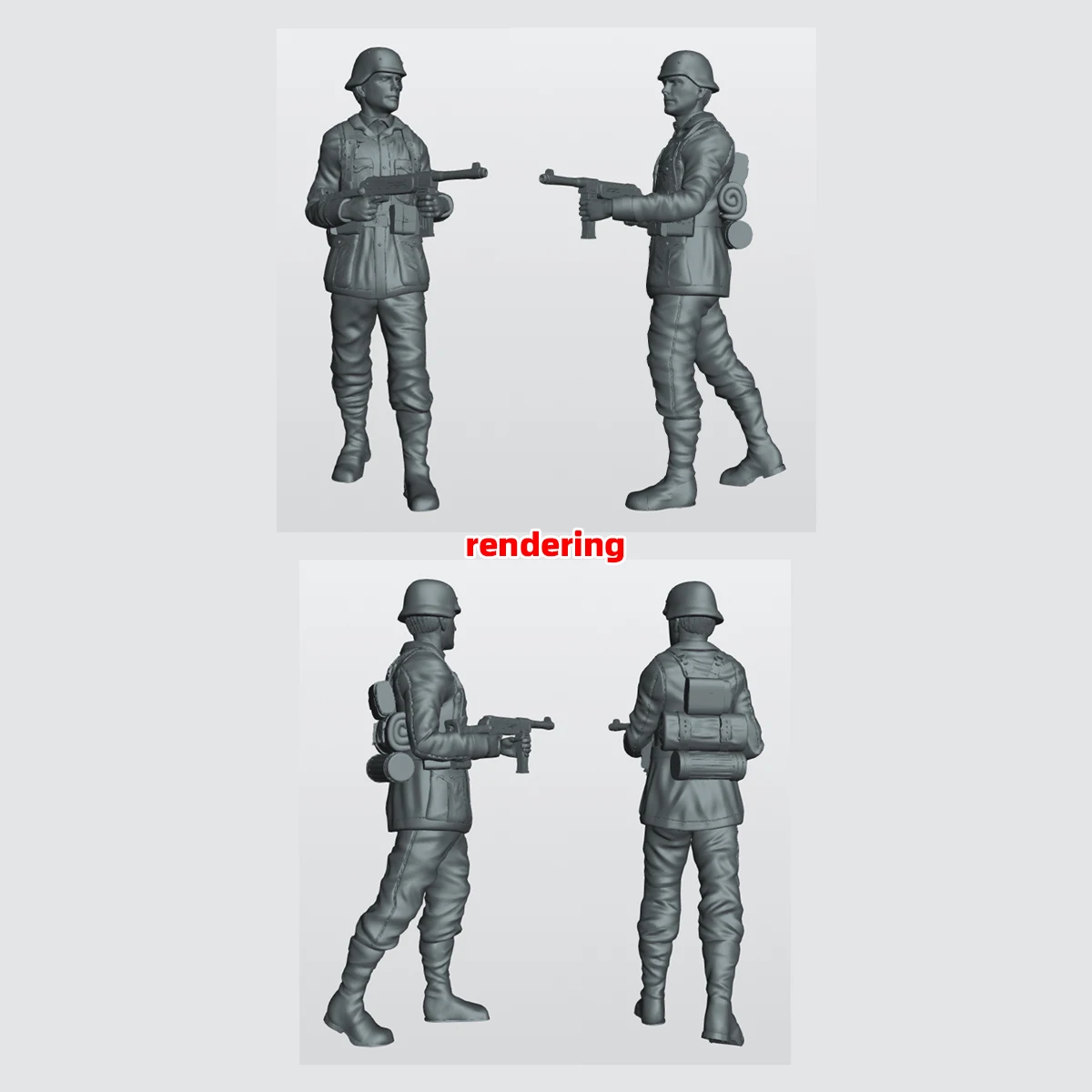 1/35 1/48 1/72 Miniatur-Modellbausatz Soldatenfiguren Diorama, Deutsche Soldaten und Zivilisten aus Kunstharz für Miniatur-Szenen – Detail 3