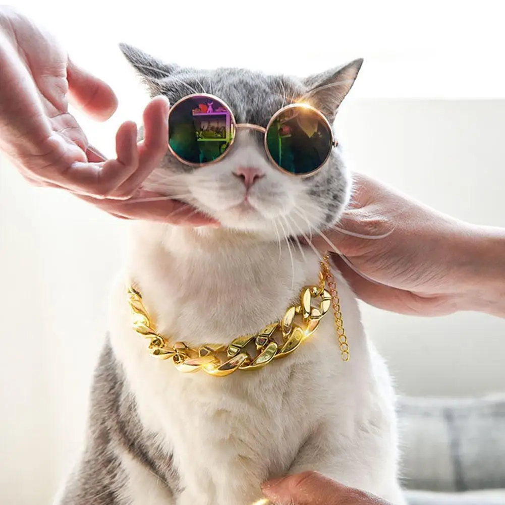 Collar de Bulldog Francés para mascotas, correa ajustable para el cuello, cadena de moda para perros pequeños y medianos, accesorios