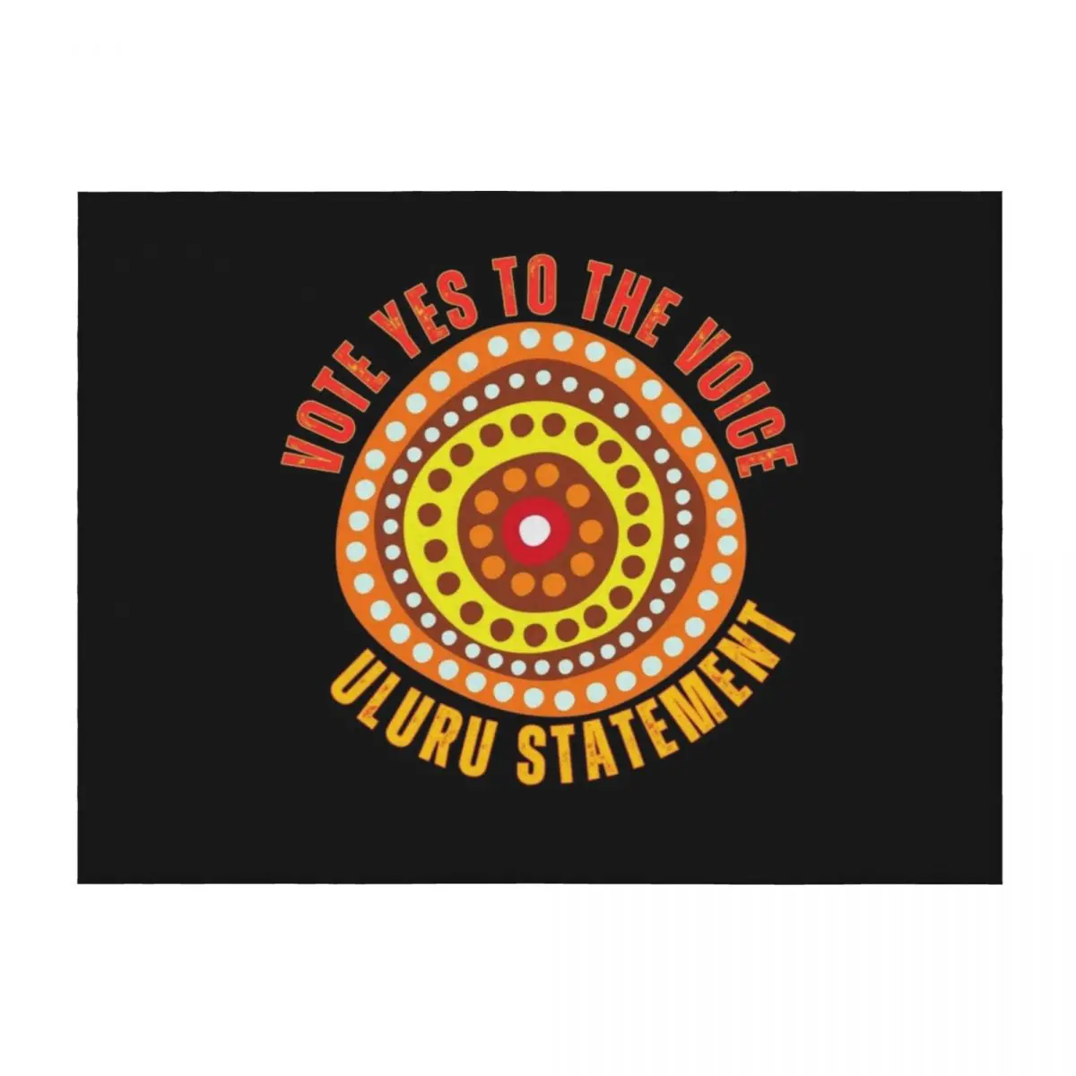 

Vote Yes To The Voice - Uluru Statement Throw Blanket Decorative Throw cosplay anime Nap blankets ands Blankets