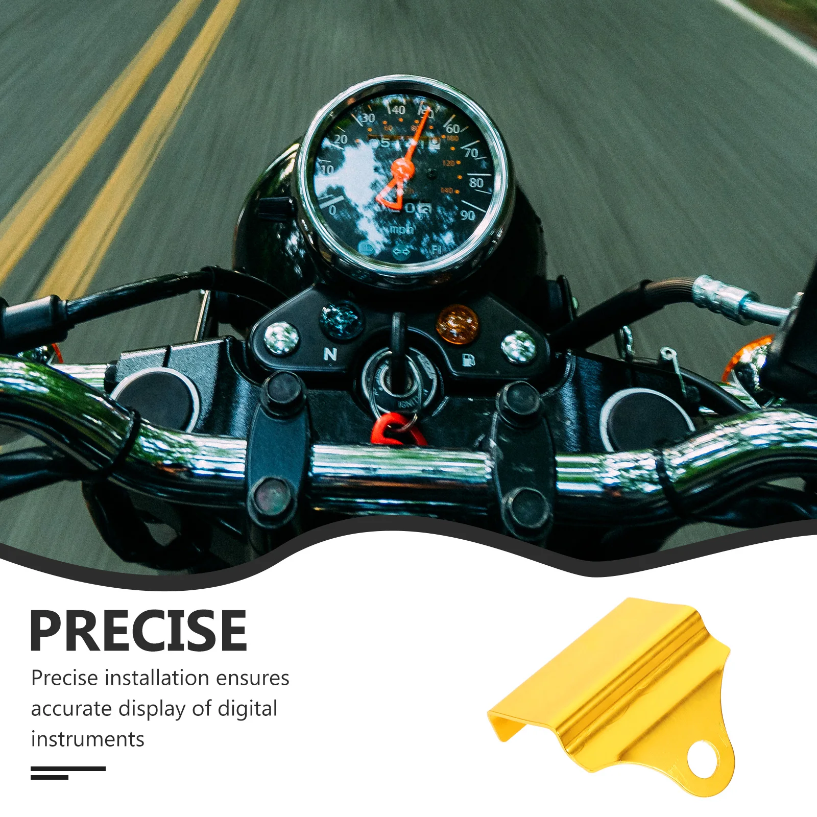 

Instrument Bracket for Digital Voltmeter Motorcycle Gauge Holder Temp Meter Mounting Stable Extension motorcycle