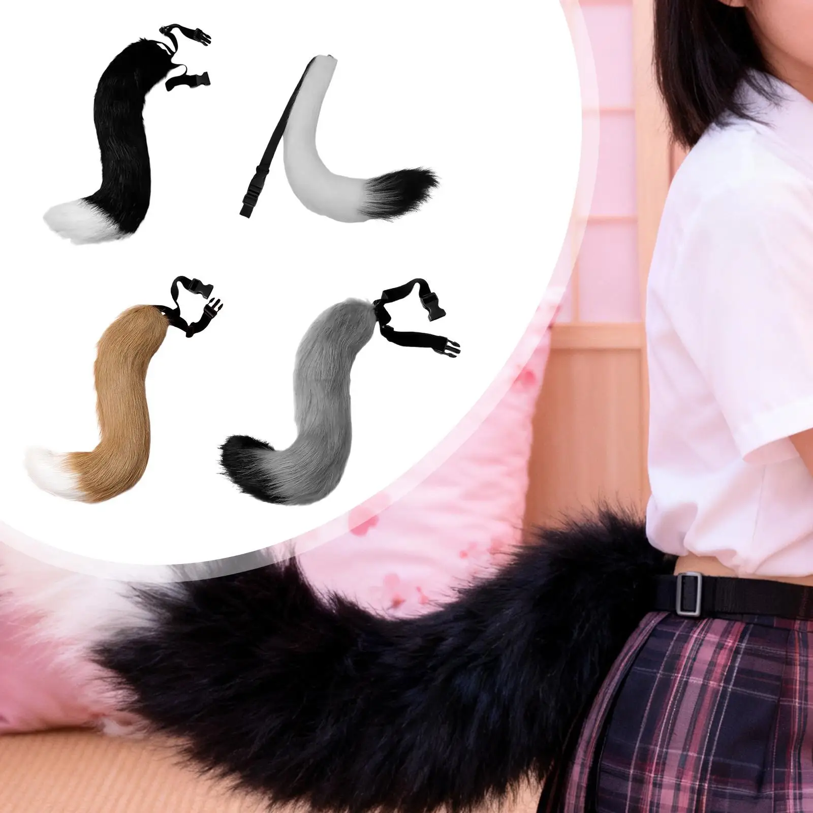 Cosplay Animal Tail Cartoon Anime Dress up for Festival Stage Performance Party