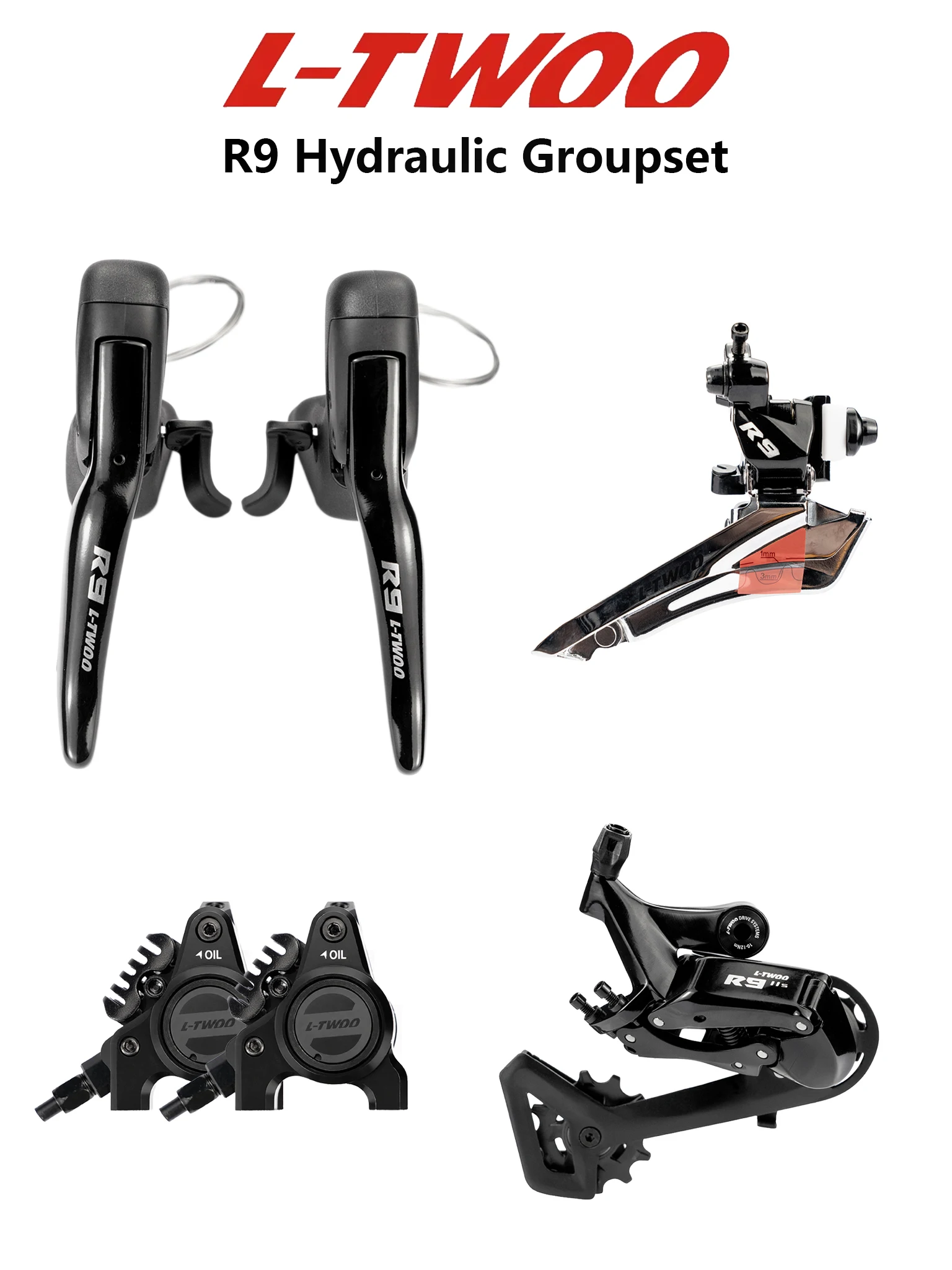 AliExpress LTWOO R9 - Disc 2x11s Road Hydraulic Disc Brake Group, R9 22S, Aluminum, 6 kit, Benchmark R7020 R8020