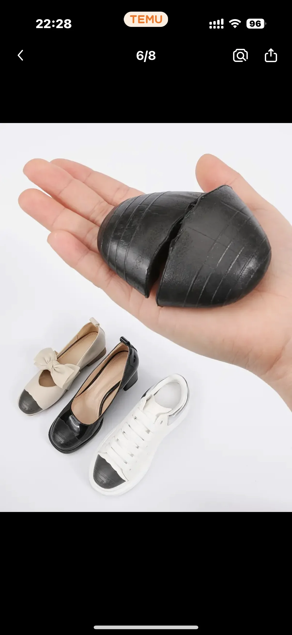 1 Paar High-Heel Zehenfüller Schuheinlage für große Schuhe, Zehenkissen zur Schmerzlinderung, Schuhzubehör – Detail 4