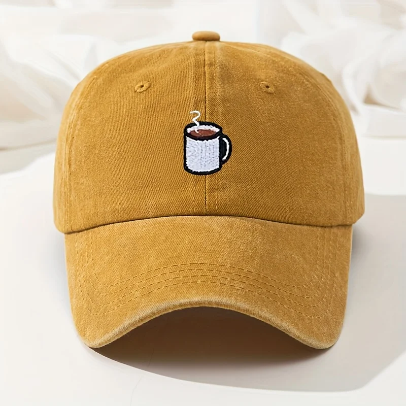 Casquette de Baseball rétro lavée, chapeau décontracté, bonnet brodé, incurvé, hip hop, réglable, pour course à pied, pêche