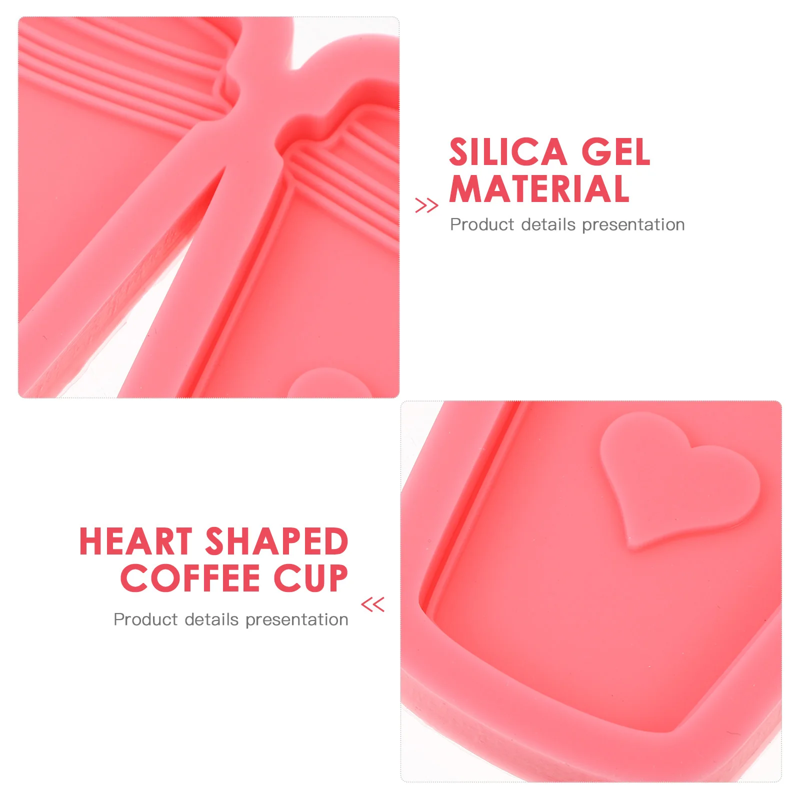 

2 pcs Coffee Cup Mold Silicone Key Chain Pendant Shape Molds Creative Diy Resin Craft Making Tools For Valentine'S Day