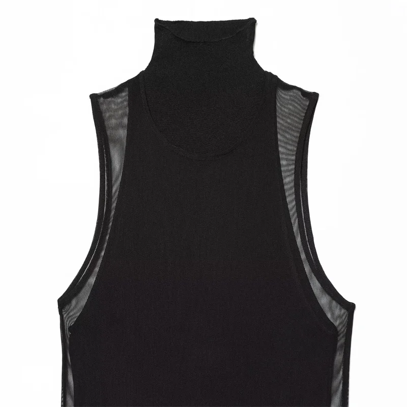 Vestido sexy moderno de camada dupla outono/inverno 2025 vestido de moda recém-chegado