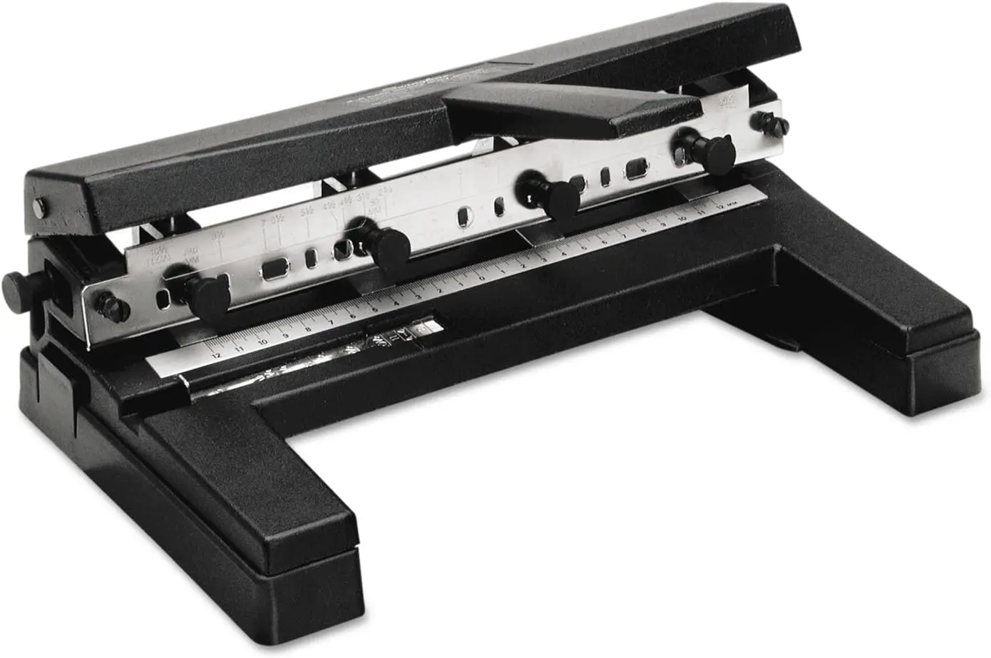 

Heavy Duty 3 Hole Punch, 40 Sheet Capacity, Adjustable 2-4 Holes, Black Paper Puncher