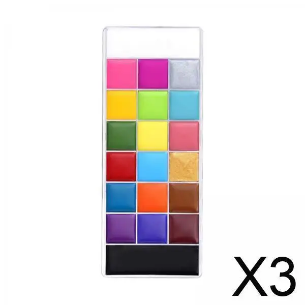 Peinture professionnelle pour le visage à base d'huile, Kit de maquillage artistique 20 couleurs pour garçons et filles, déguisement de carnaval, fêtes de Cosplay
