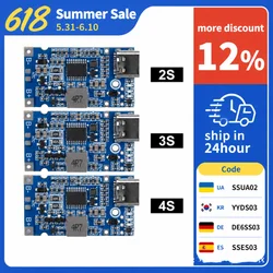 2S 3S 4S Type-C USB 4.5V-15V Step-Up Buck QC Fast Charging Charger Module for 18650 Lithium Battery With Temperature Protection