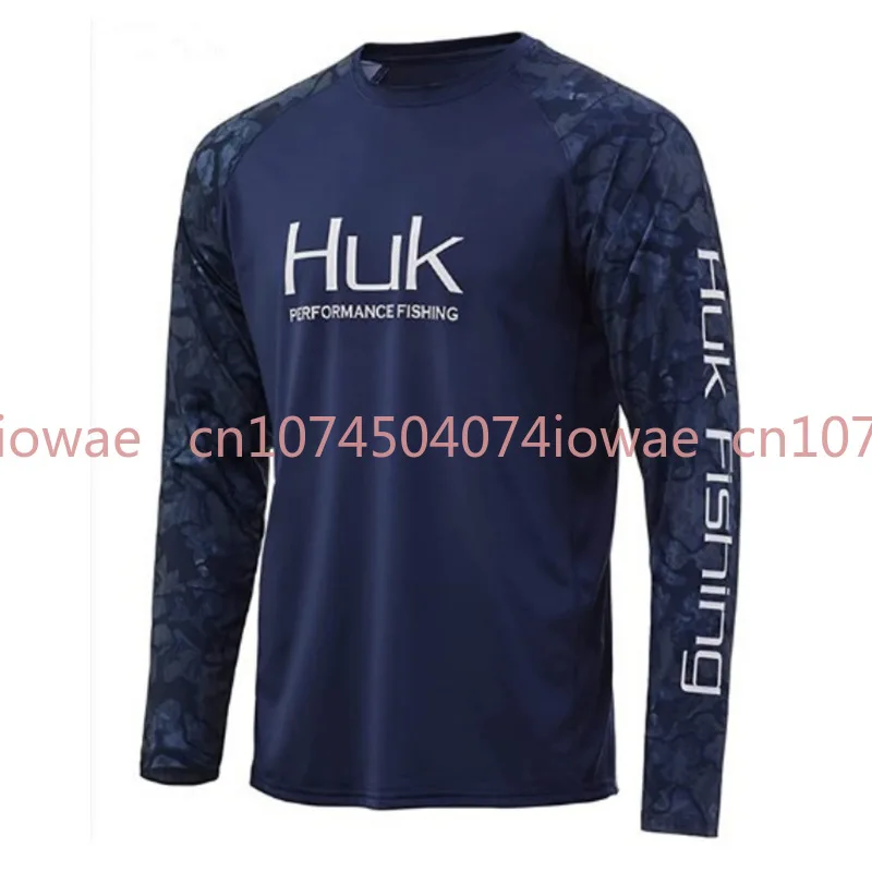 HUK Fishing shirts UPF 50+ Quick Dry Long Sleeve for Men Outdoor Fishing Gear