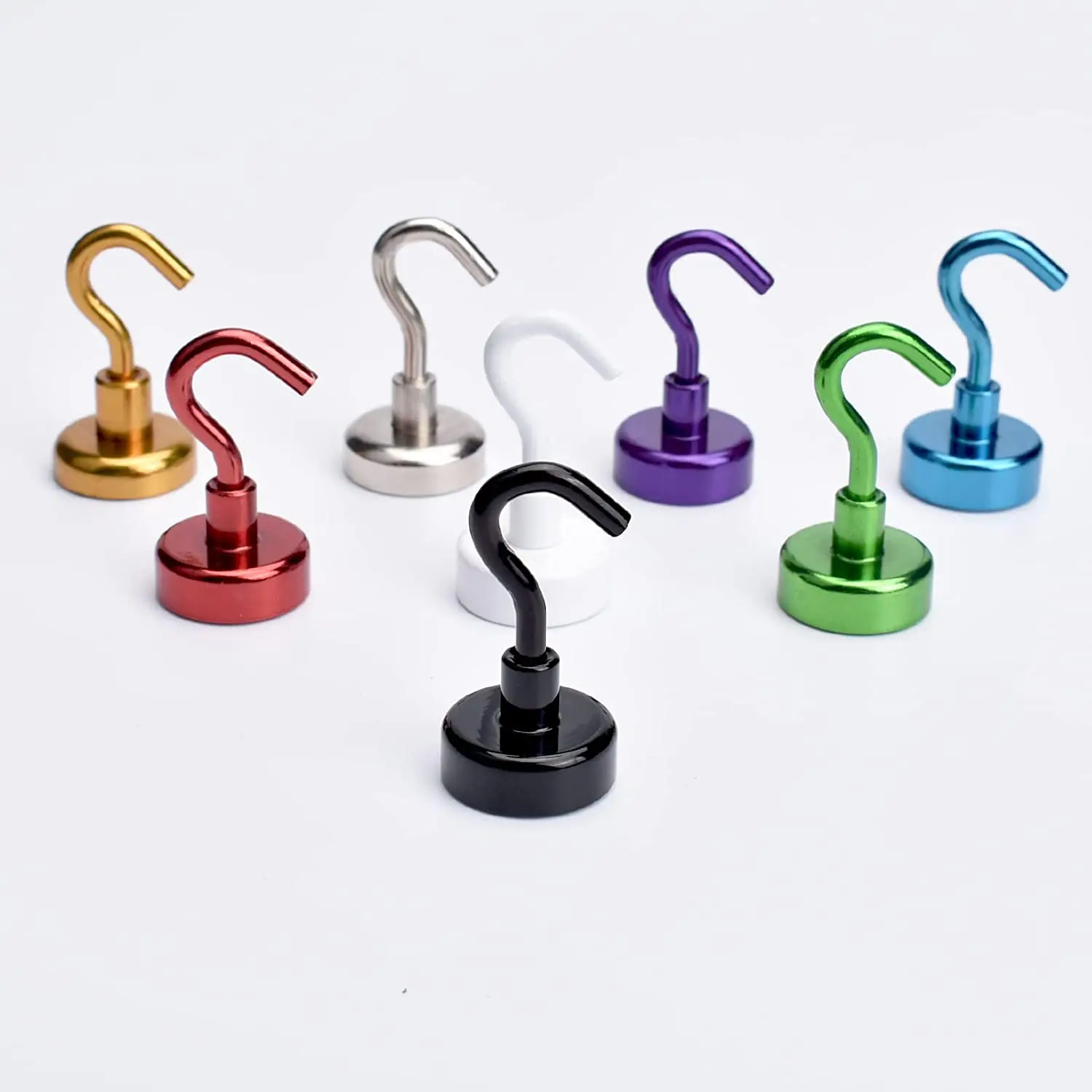 

Strong Magnetic Hooks Magnet Heavy Duty for Refrigerator Classroom Whiteboard Small Magnetic Key Holder Home Wreath Hanger