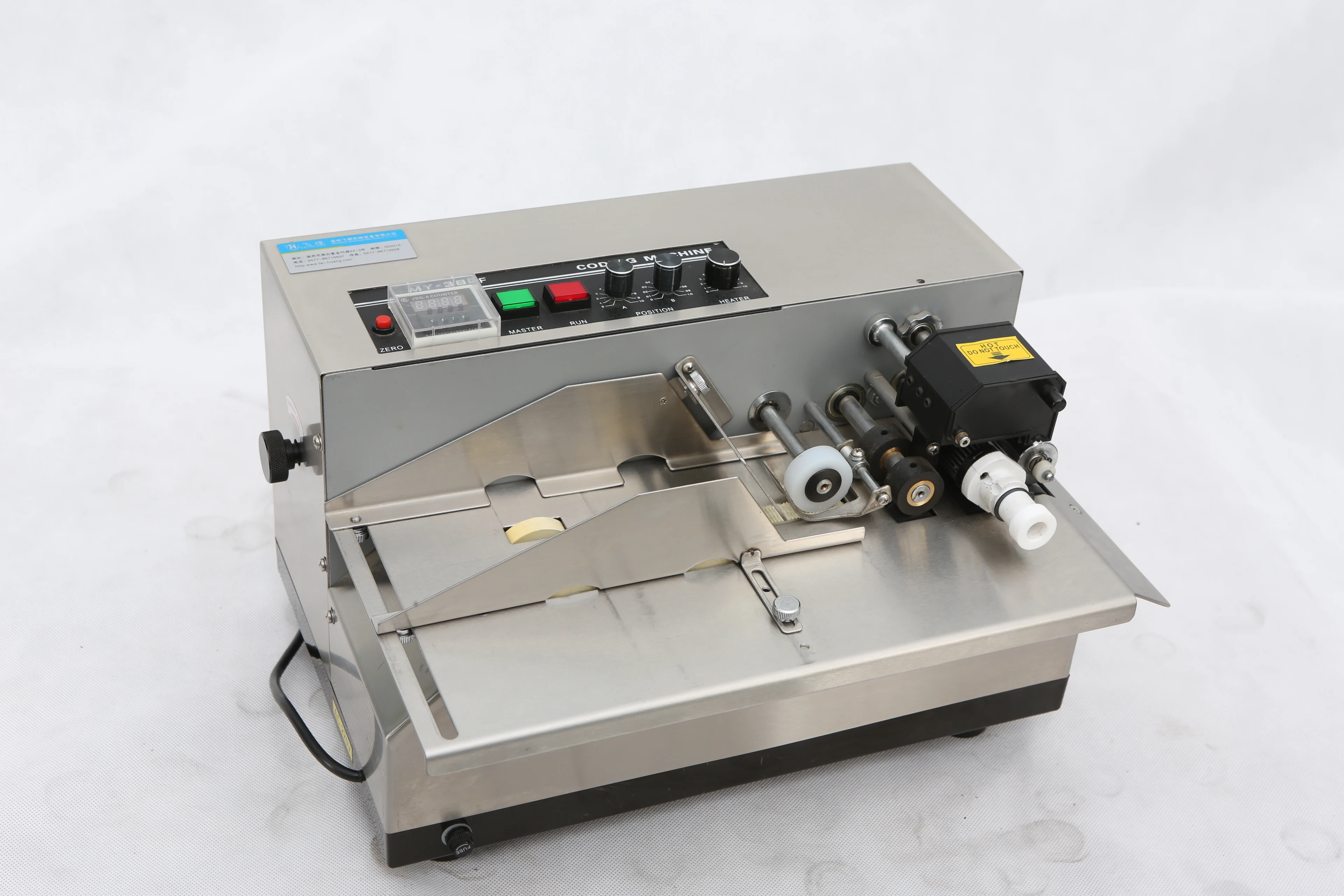 Hot Dry Ink Batch Coding Machine Automatic Batch No. Expiry Date Coding Machine Solid Ink Coder