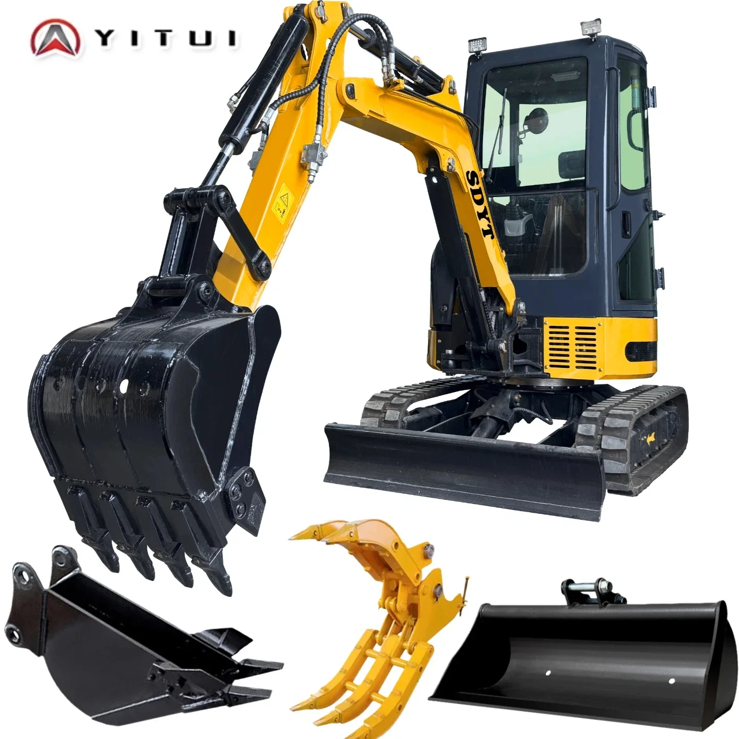 

Super Digging Force For Garden And Farm Mini Excavators With Kubota Engines Customized With Cabs And Air-Conditioned