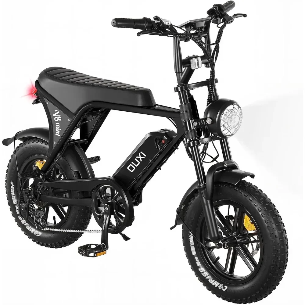 

V8 Series Electric Bikes for Adults - 500W/1000W Peak Motor 20/31 MPH, 10.4-30AH Removable Battery, 16''/20'' Fat Tires
