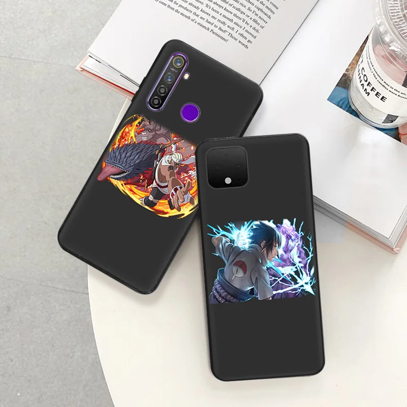 Phone Case for Pixel 8 Pro 8a 7a 6a Motorola G200 Edge 40 30 20 One Fusion Anime N-Narutos Kakashis Soft Black Anti-Drop Cover