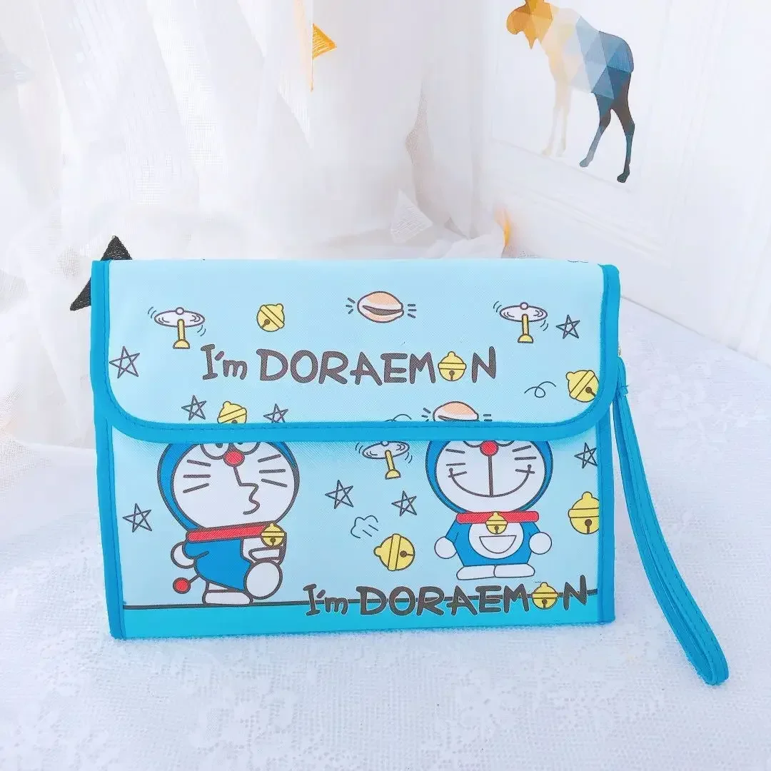 Doraemon boy girl card holder PU multi-functional hand account bag baby storage bag clutch handbag coin purse