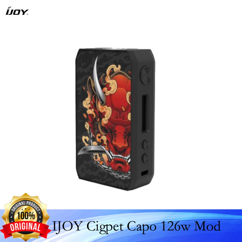 Ijoy-ijoy cigpet capo box mod 126w,2つの18650バッテリー,vape mod 0.05〜3.0 ohm,510タンクvs drag 2/dovpo m vv,トルコへの発送