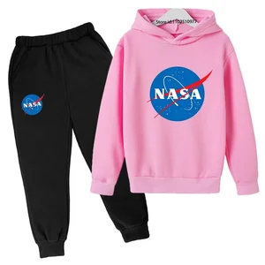 Training von Fakten mit Kinderhaube, Kinderkleidung, Trendkleidung für Jungen und Mädchen, Kinderhaube, lässige Mode, Frühling, Herbst, 2 Stück, 3 bis 13 8 Hauptverkäufe NASA Sweatshirt - №4