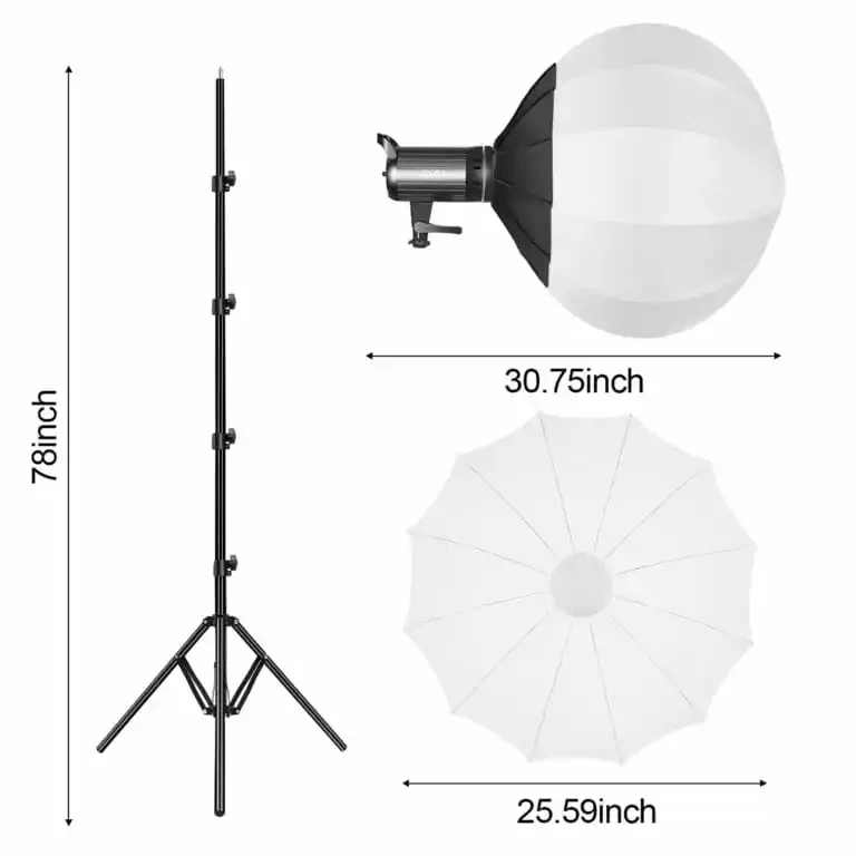 GVM-G100W light  90W High Power LED Spotlight Bi-Color Studio Lighting Kit with Lantern Softbox