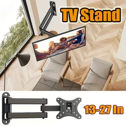 조절식 TV 모니터 벽걸이 브래킷, 대부분의 13-27 인치, 10-32 인치, 360 ° 회전 확장 TV 거치대 VESA 100x100mm, 1 개