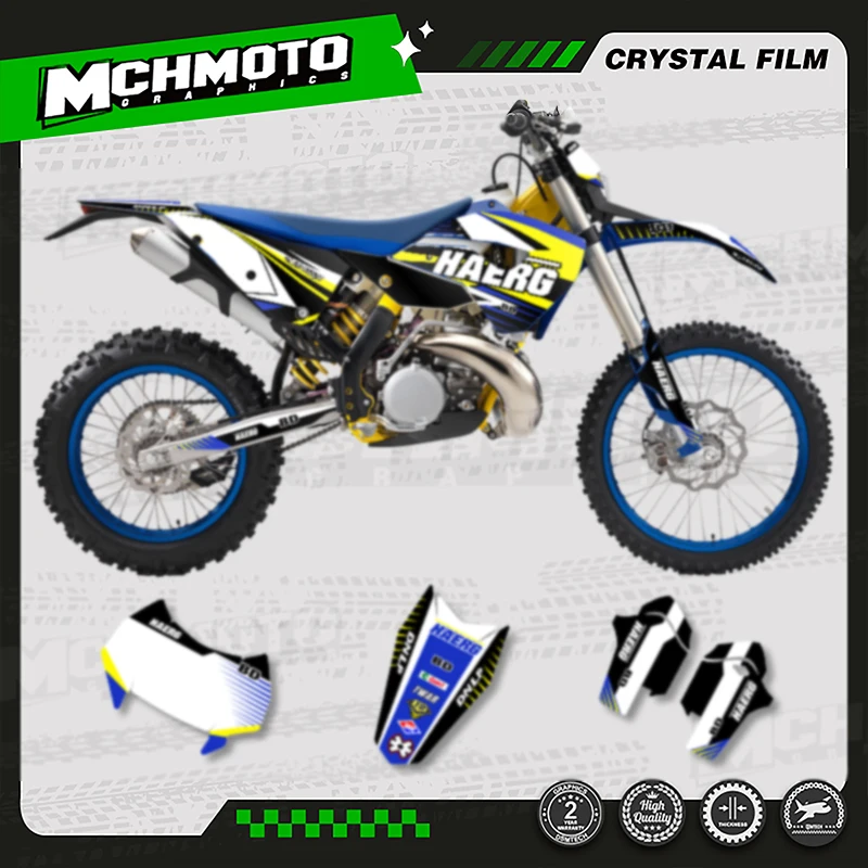 

MCHMFG MOTOR Custom Team Motorcycle Graphics Backgrounds Stickers Vinyl Decal for For Husaberg 2011 2012 TE 006