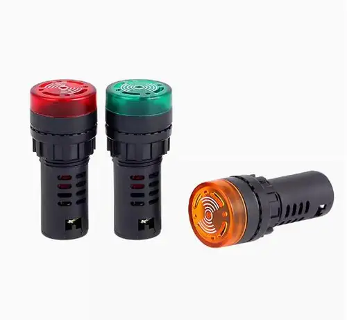 Imagen 2 del producto Zumbador de Flash de sonido intermitente, AD16-16SM, alarma de sonido y luz de AD16-22SM, 12/24/36/110/220/380V, lámpara de señal de luz indicadora