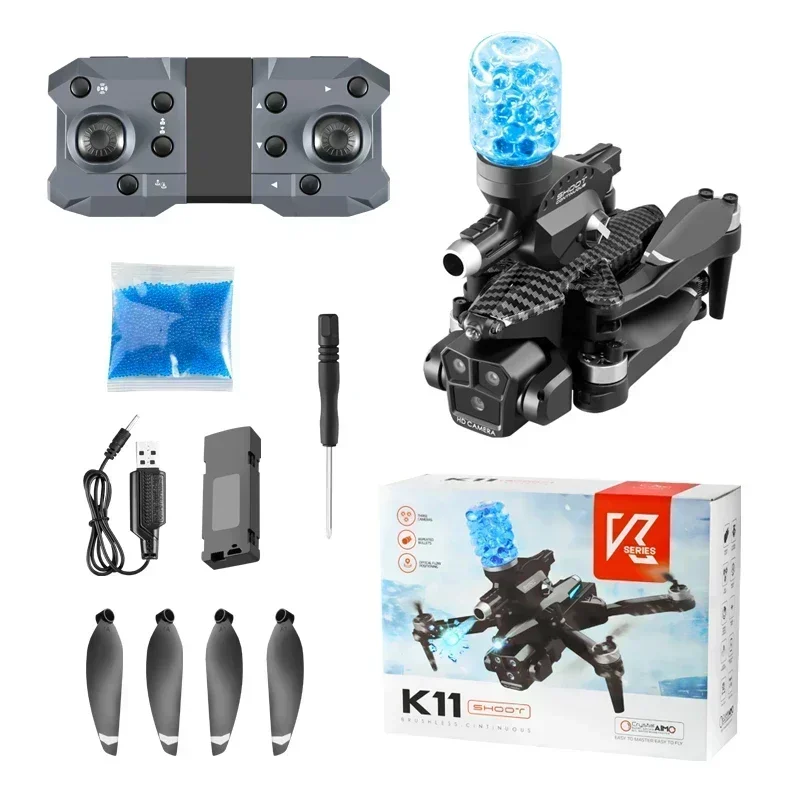 K11Max Drone with Water Bombs Professional Aerial Photography Aircraft 8K Three Camera Obstacle Avoidance Foldable Quadcopter