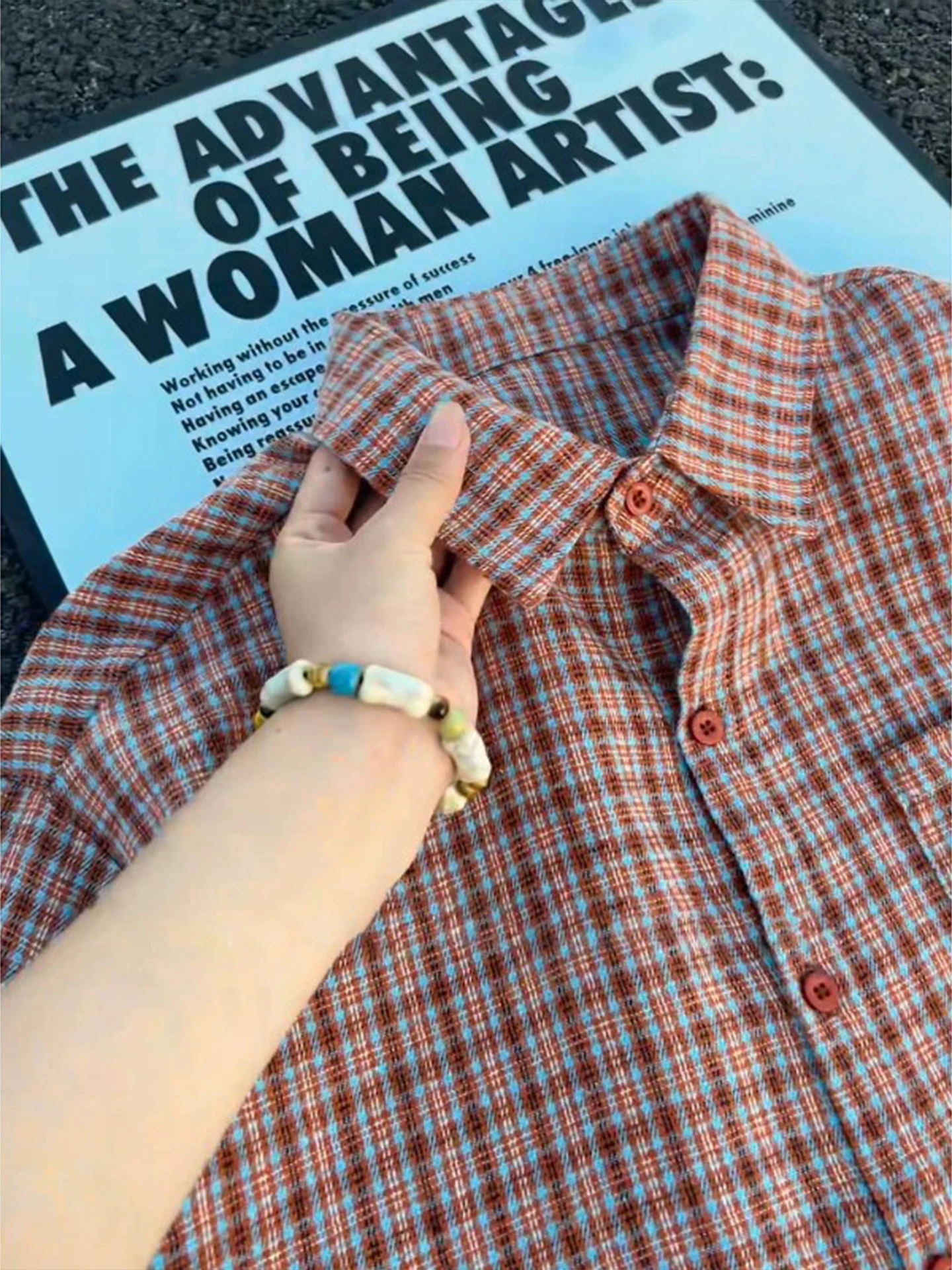Men's Plaid Short Sleeve Shirt Summer Thin Casual Half Sleeve High End American Retro Brand Loose Fit Breathable Sun Protection