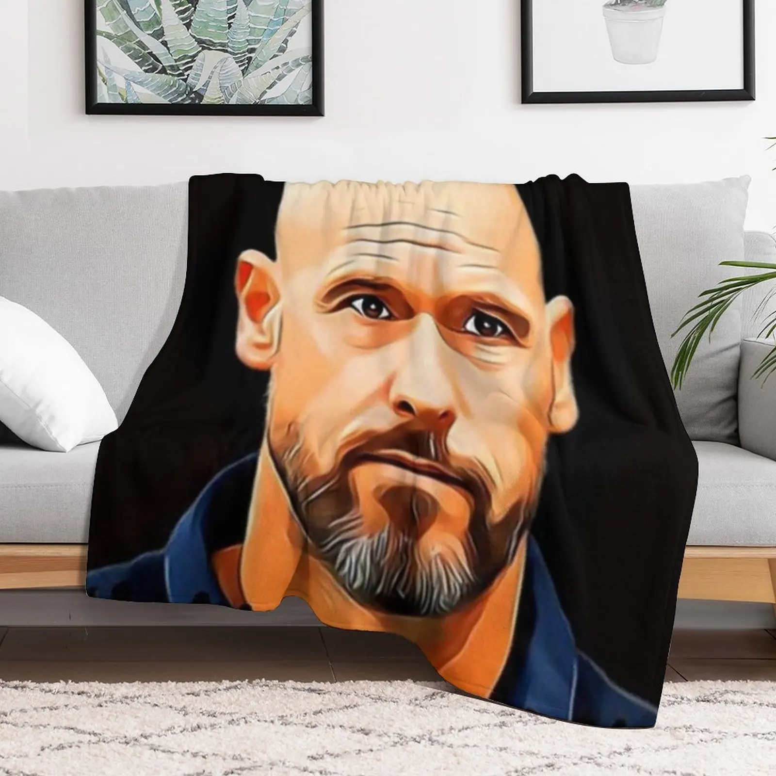 Erik Ten Hag Posters Newest Throw Blanket Blankets Sofas Of Decoration Retros Weighted Blankets