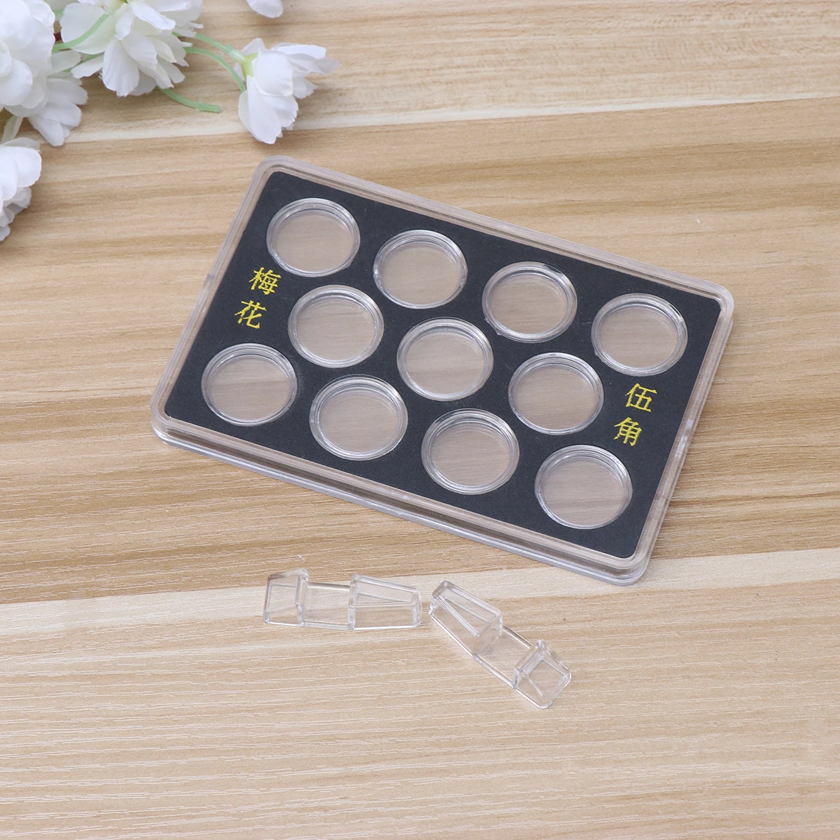 Coin Display Box Organizer Storage Medium Neat Collection Supplies Tight