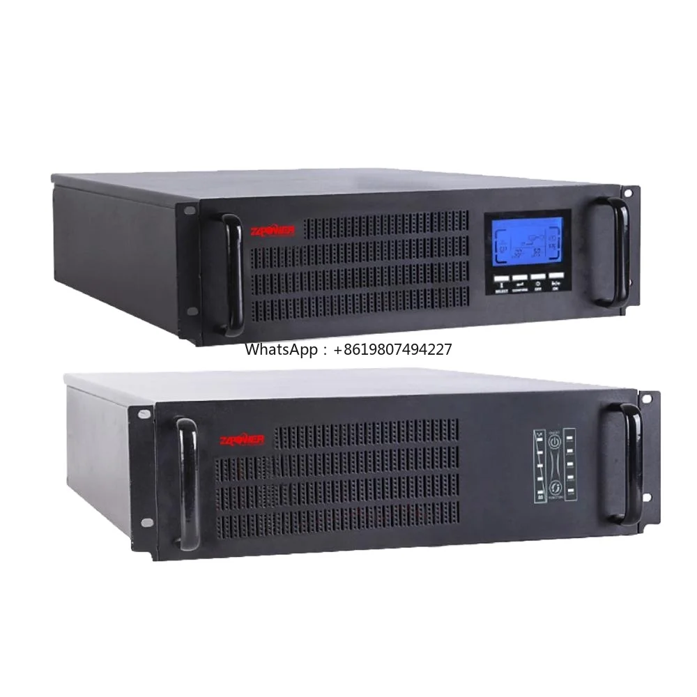 1KVA 2KVA 3KVA 6KVA 10KVA 12V 9AH Battery Mini Single Phase Pure Sine Wave Standard Model Rack Mount Online UPS