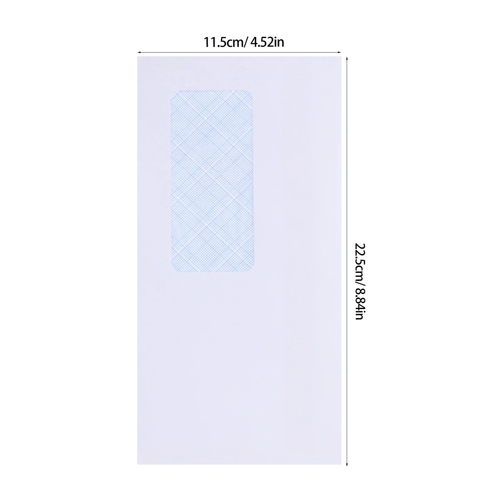 50pcs Envelopes White With Left Window For Checks Invitations Document Storage Mailing