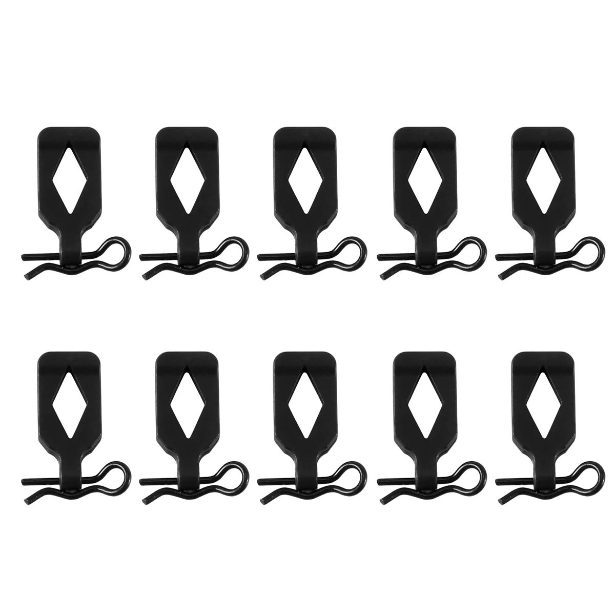 10Pcs Body Clip Retainer Shell Fixed Buckle Lock AXI206000 for Axial SCX24 TRX4M 1/18 1/24 RC Crawler Car Parts, 1