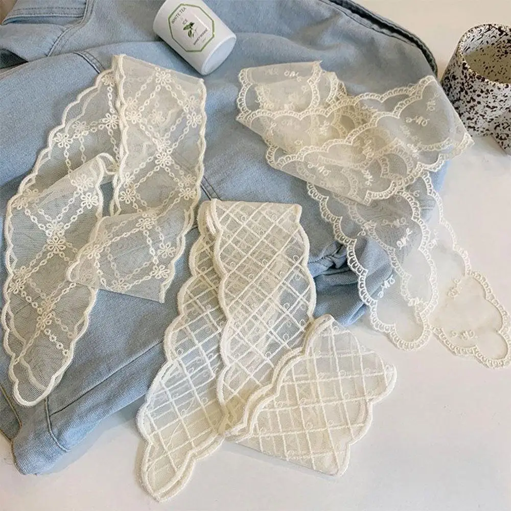 

Vintage Multi-Functional Lace Scarf Pastoral Spring-Summer Ribbon Headbands Forest Style Bag Decoration for Women Girls