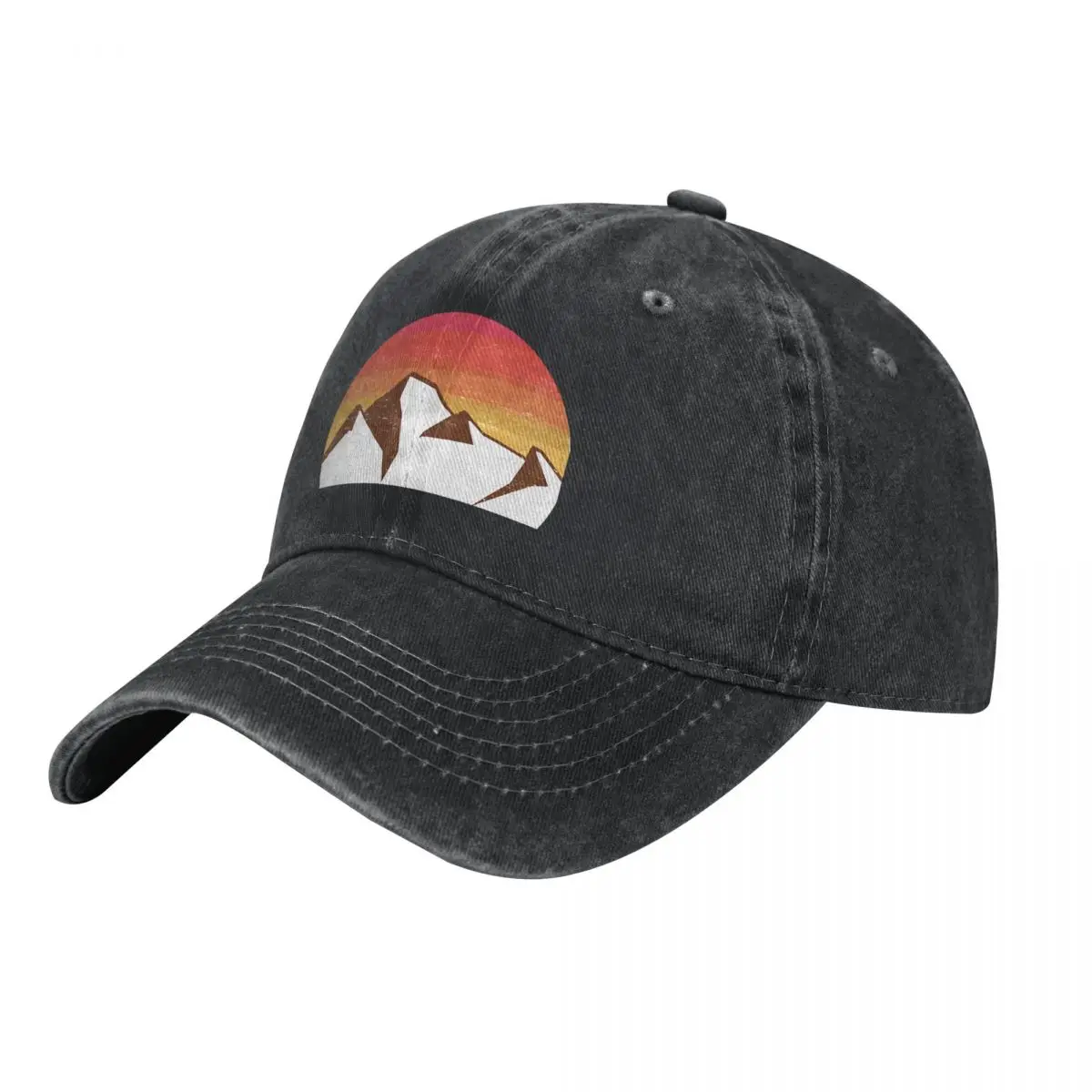 Pure Color Dad Hats Setting Sun Women's Hat Sun Visor Baseball Caps Mountain Sunset Peaked Cap