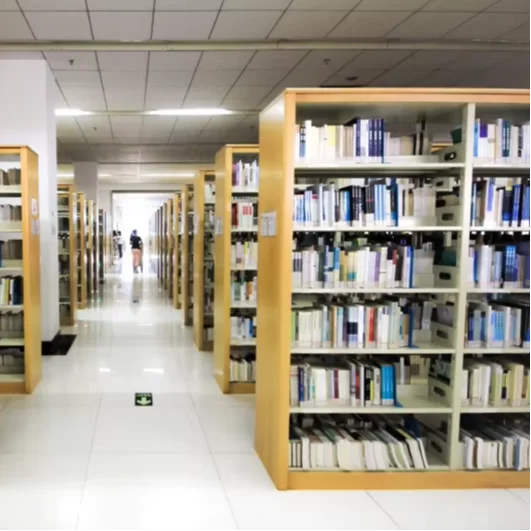 Factory Direct Double-Sided Book Shelves Metal Wooden Bookcase Iron Home Office School Library Furniture for Hotels Hospitals