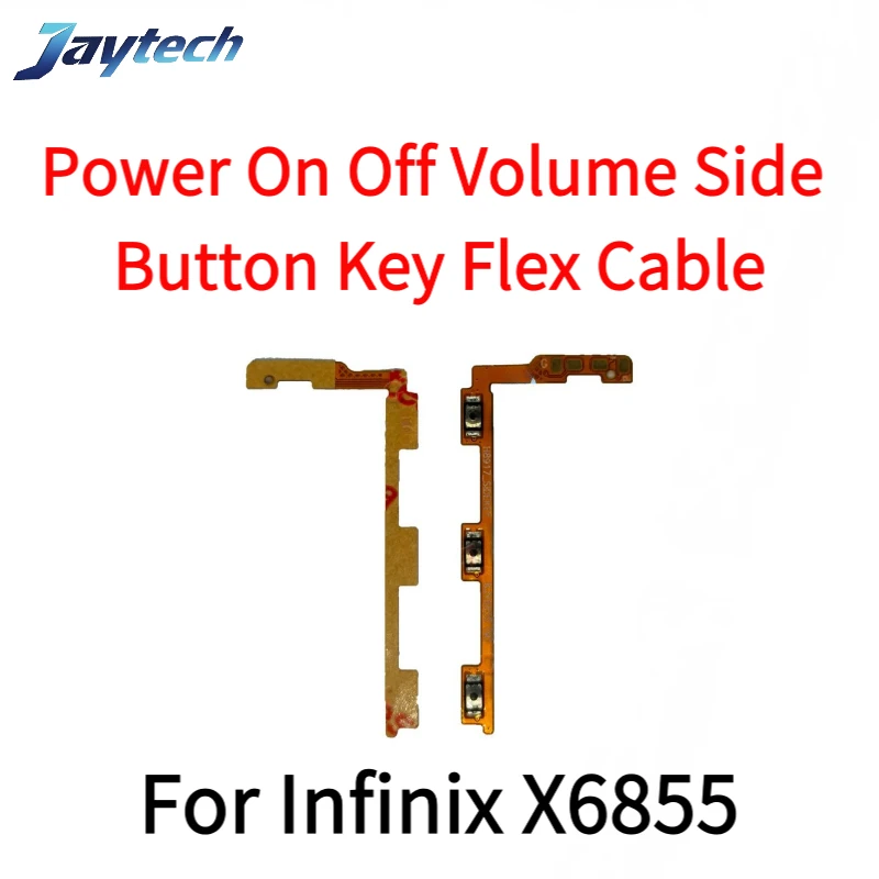 

10PCS Repair Part For Infinix X6851 X6853 X6855 X6851 5G Power On Off Volume Side Button Key Flex Cable