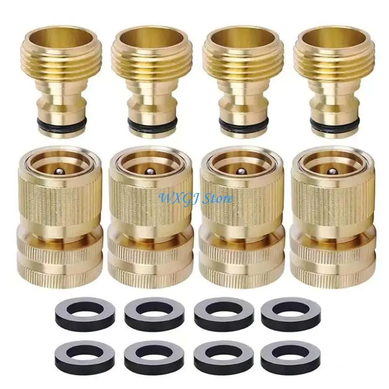 37JE Professional Rustproof Quick Disconnect Hose Fitting Easy On Off For Reliable Water Flows Control Gardening Vehicle Care