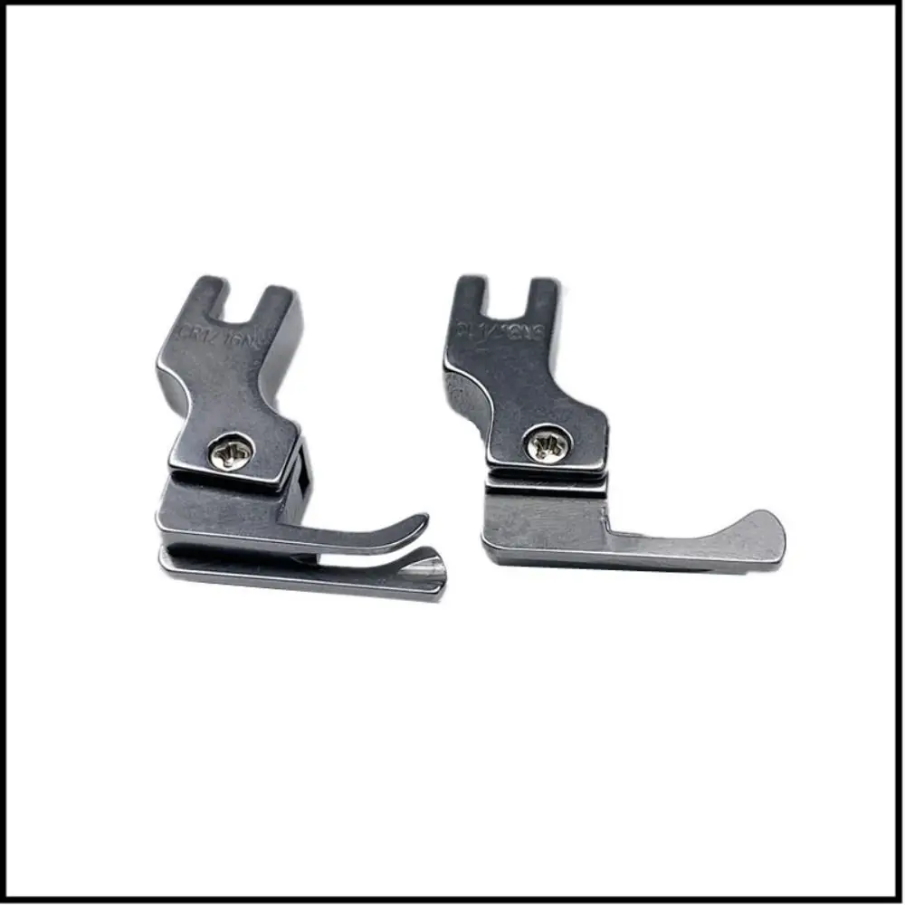 Left/Right Edge Guide Presser Foot Narrow Type Durable Lockstitch Sewing Machine Feet Pressing Foot for Knitt and Thin Materials