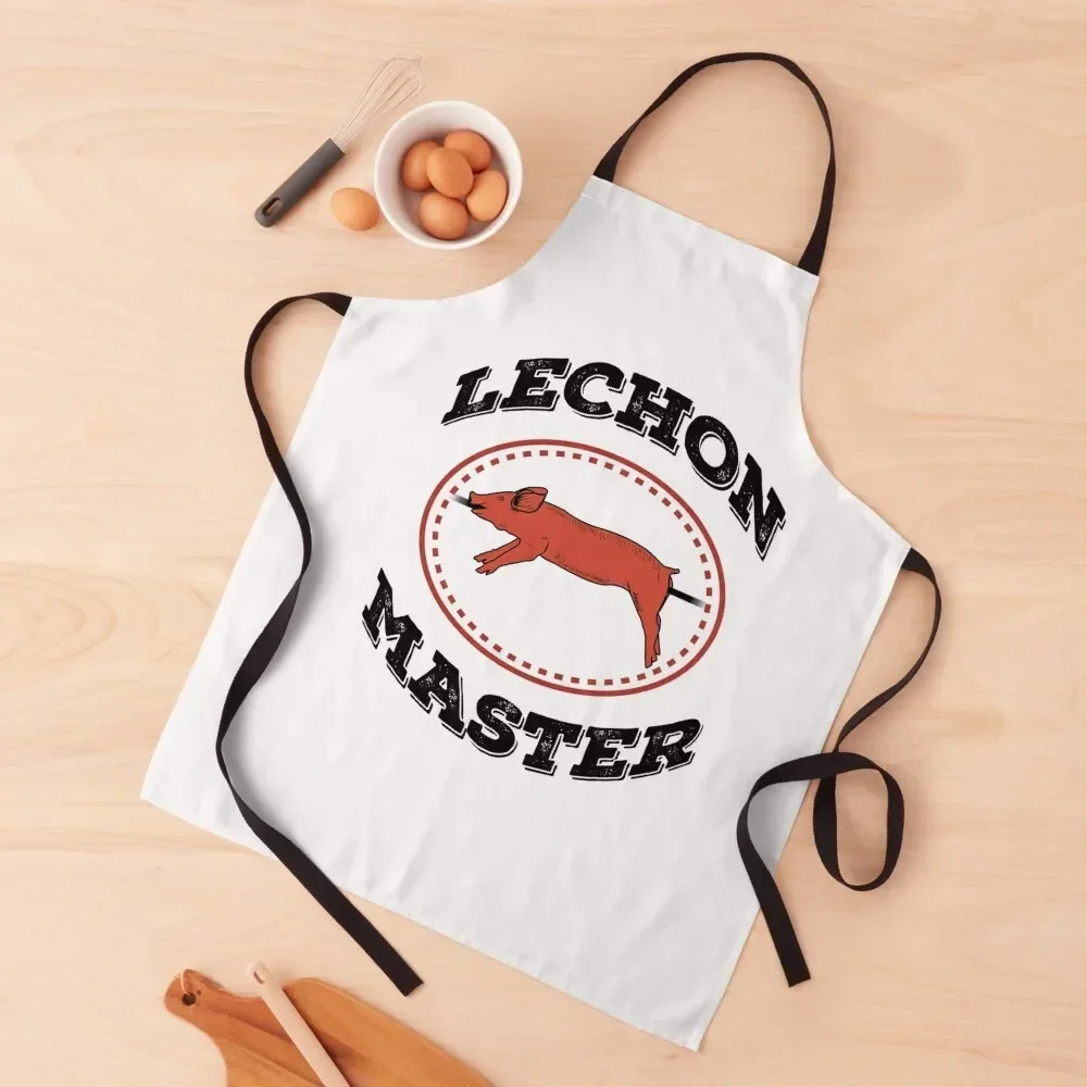 

Lechon Master Funny Barbecue Filipino Food product Apron Woman Kitchen Kitchen Chef barber uniform Apron