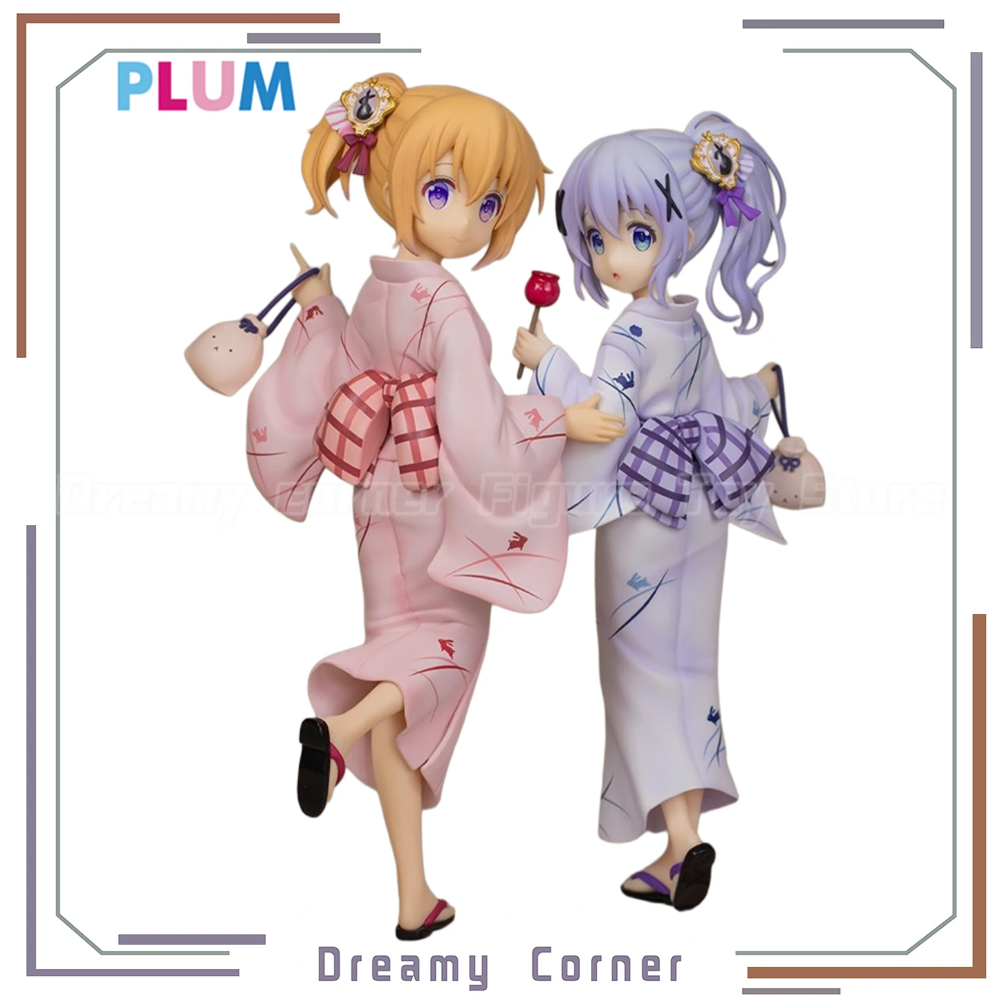

【В наличии】 Оригинальный PLUM — заказ Кролик Hoto Kokoa/ Kafuu Chino масштаб 1/7 красота аниме фигурка подарок