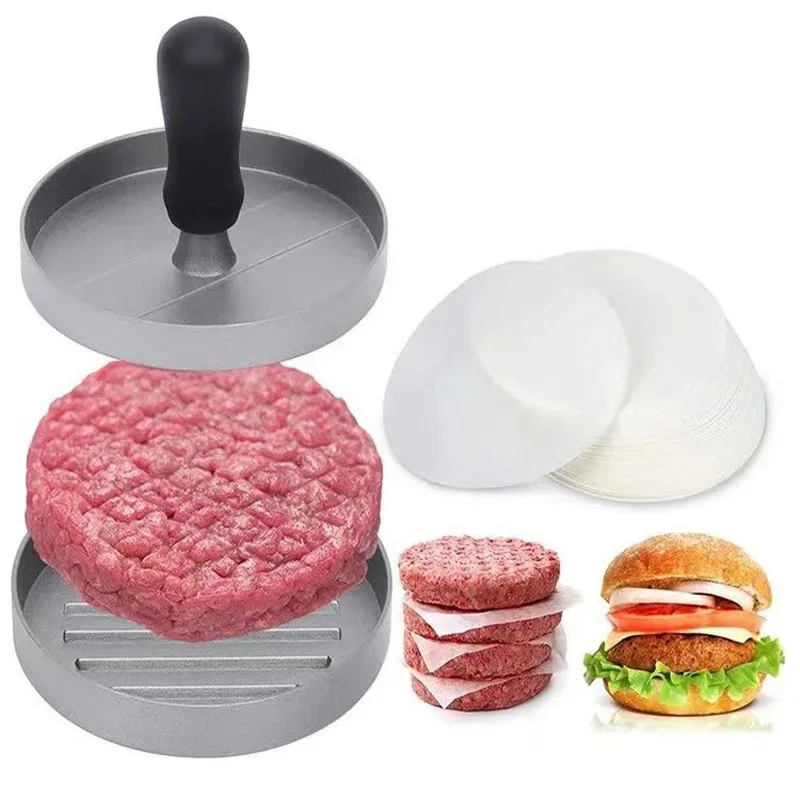 Food Press Hamburger Mold Accessories Meat Maker Tool Patty Molds Grill Kitchen Round Cutlet Non-stick Pie Burger Patties Mould