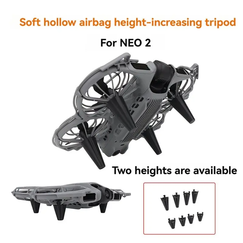 ffyy-for-dji-neo2-drone-extended-stand-bracket-protective-landing-gear-scratch-resistant-silicone-mount-4-pack