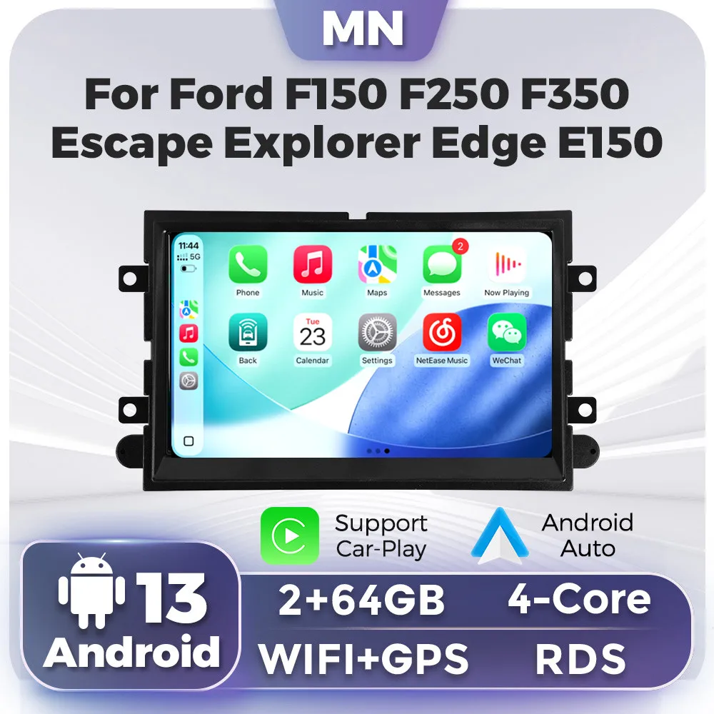 

7inch GPS Screen Car Radio For Ford F150 F250 F350 Escape Explorer Edge E150 Mustang Multimedia Player Carplay Auto Smart System