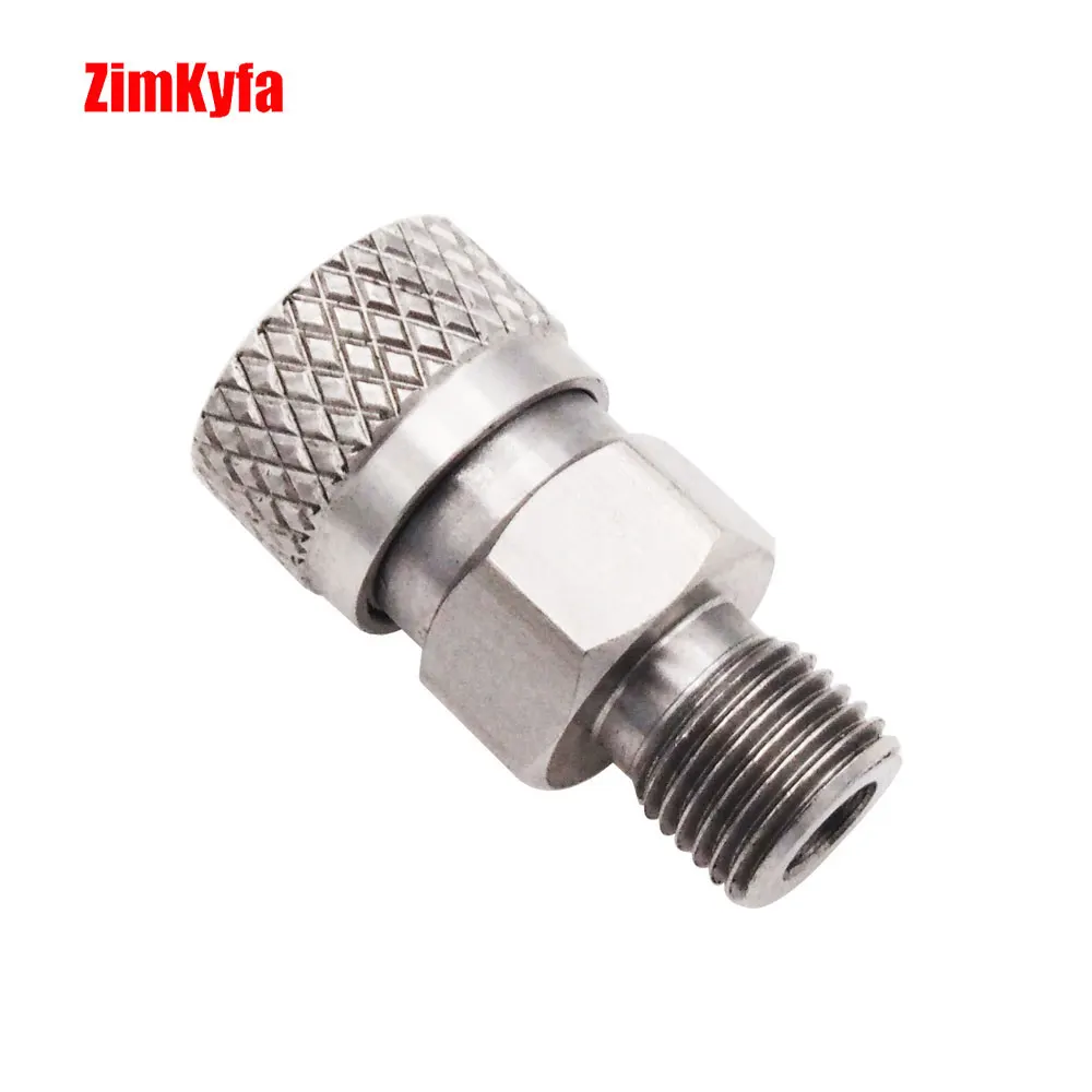 HPA Air Quick Disconnect Foster Filling Charging Hose Fitting 8mm Stainless Steel Male/Female Socket Connector NPT/BSP/M10