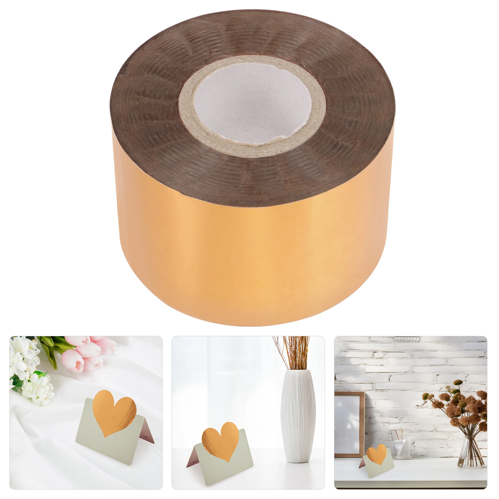 

311 Pale Copper Hot Stamping Foil 120m x 4cm Transfer Paper for DIY Crafting Heat Activated Supplies